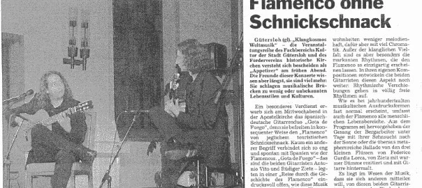 Flamenco Presse Gütersloh